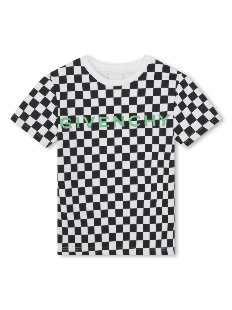 Givenchy Kids 4G check-pattern T-shirt - Black von Givenchy Kids