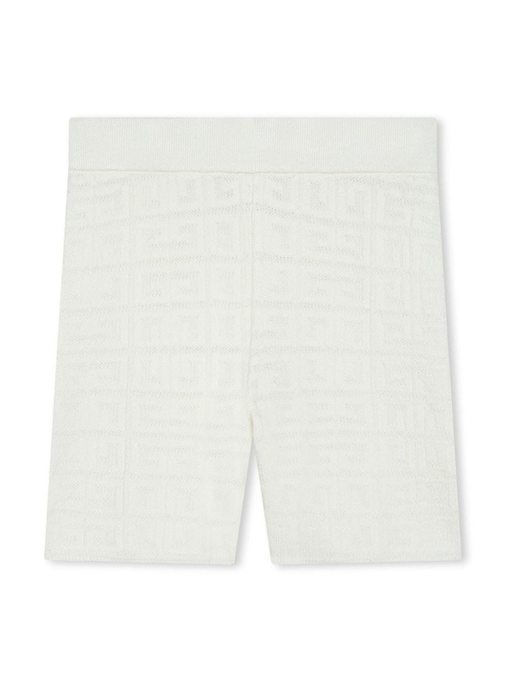 Givenchy Kids 4G-jacquard knitted shorts - White von Givenchy Kids