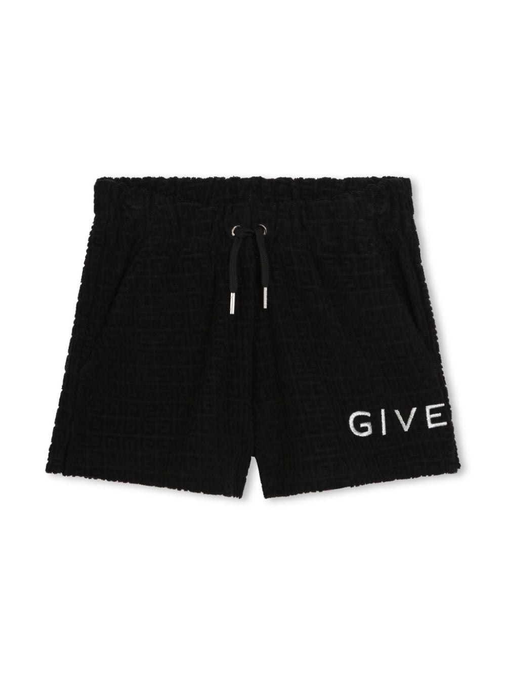 Givenchy Kids 4G-jacquard terry shorts - Black von Givenchy Kids