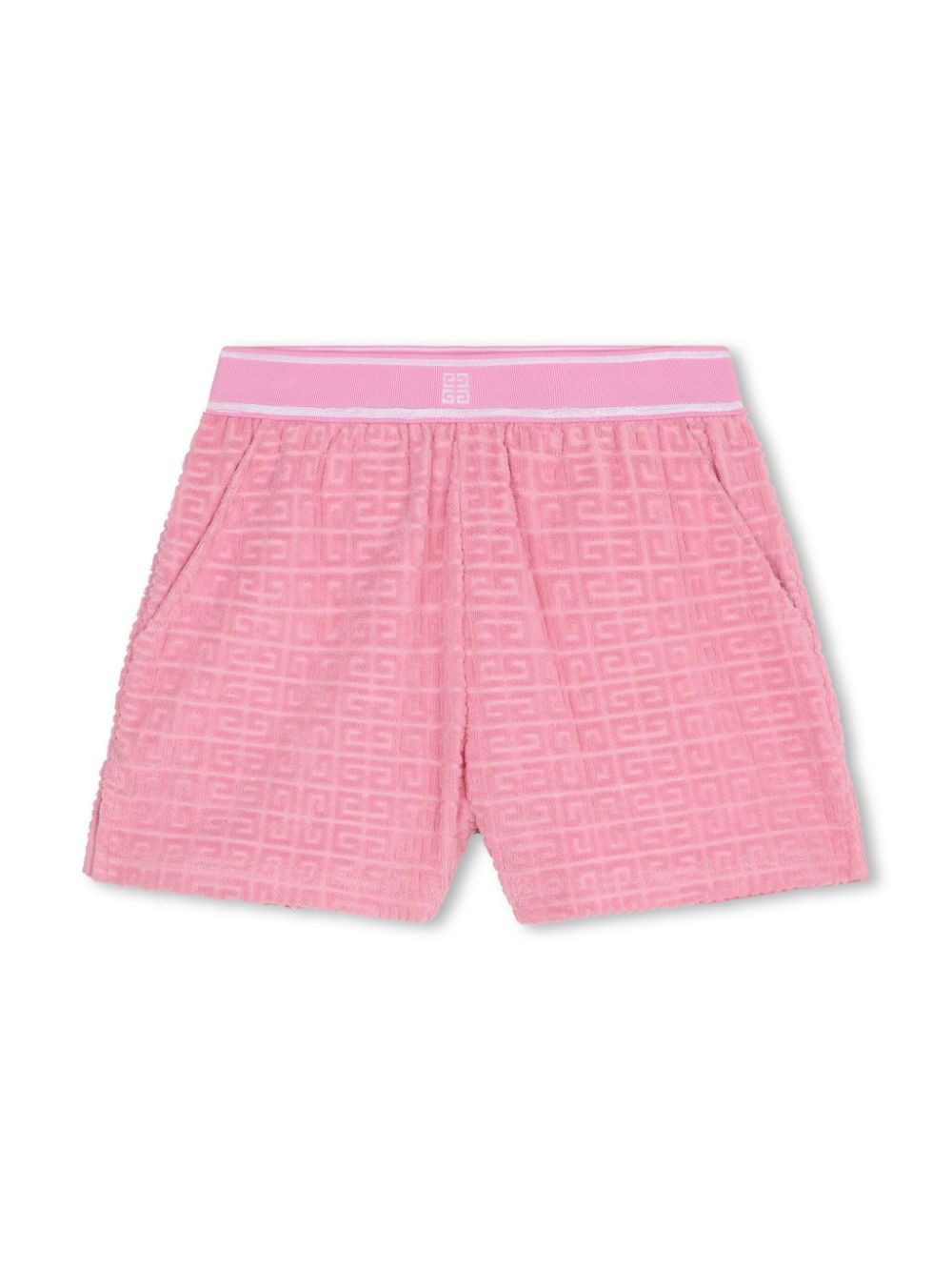 Givenchy Kids 4G-jacquard terry shorts - Pink von Givenchy Kids
