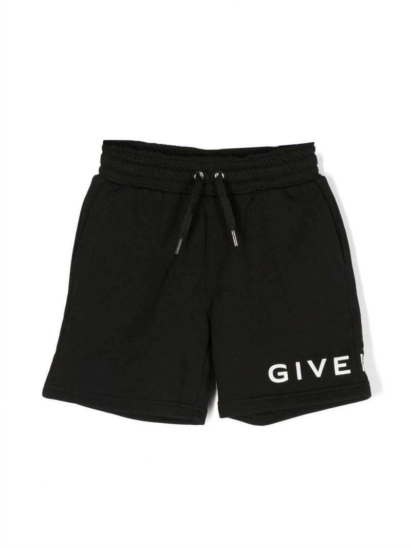 Givenchy Kids 4G logo-print drawstring shorts - Black von Givenchy Kids