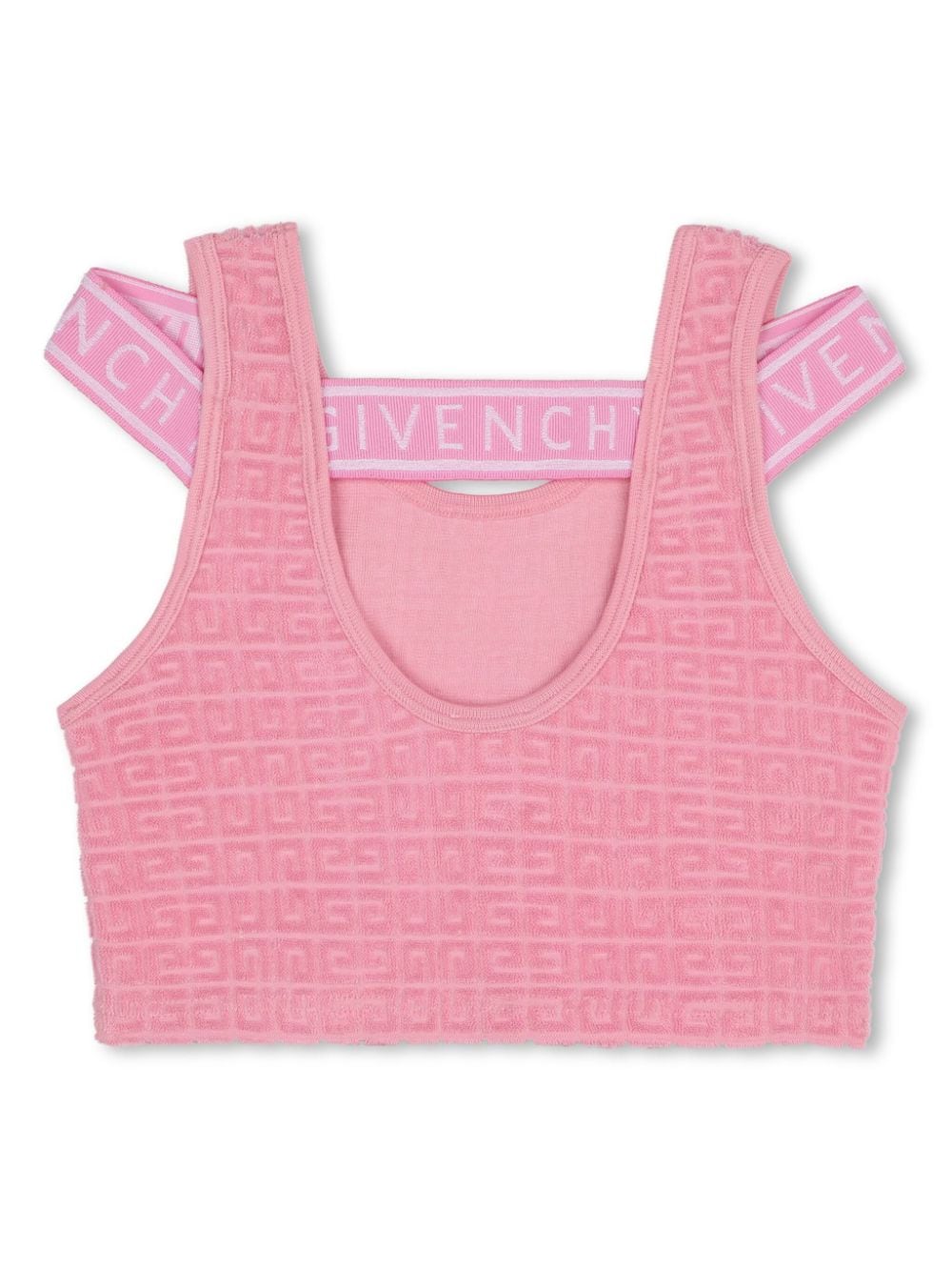 Givenchy Kids 4G monogram-jacquard tank top - Pink von Givenchy Kids