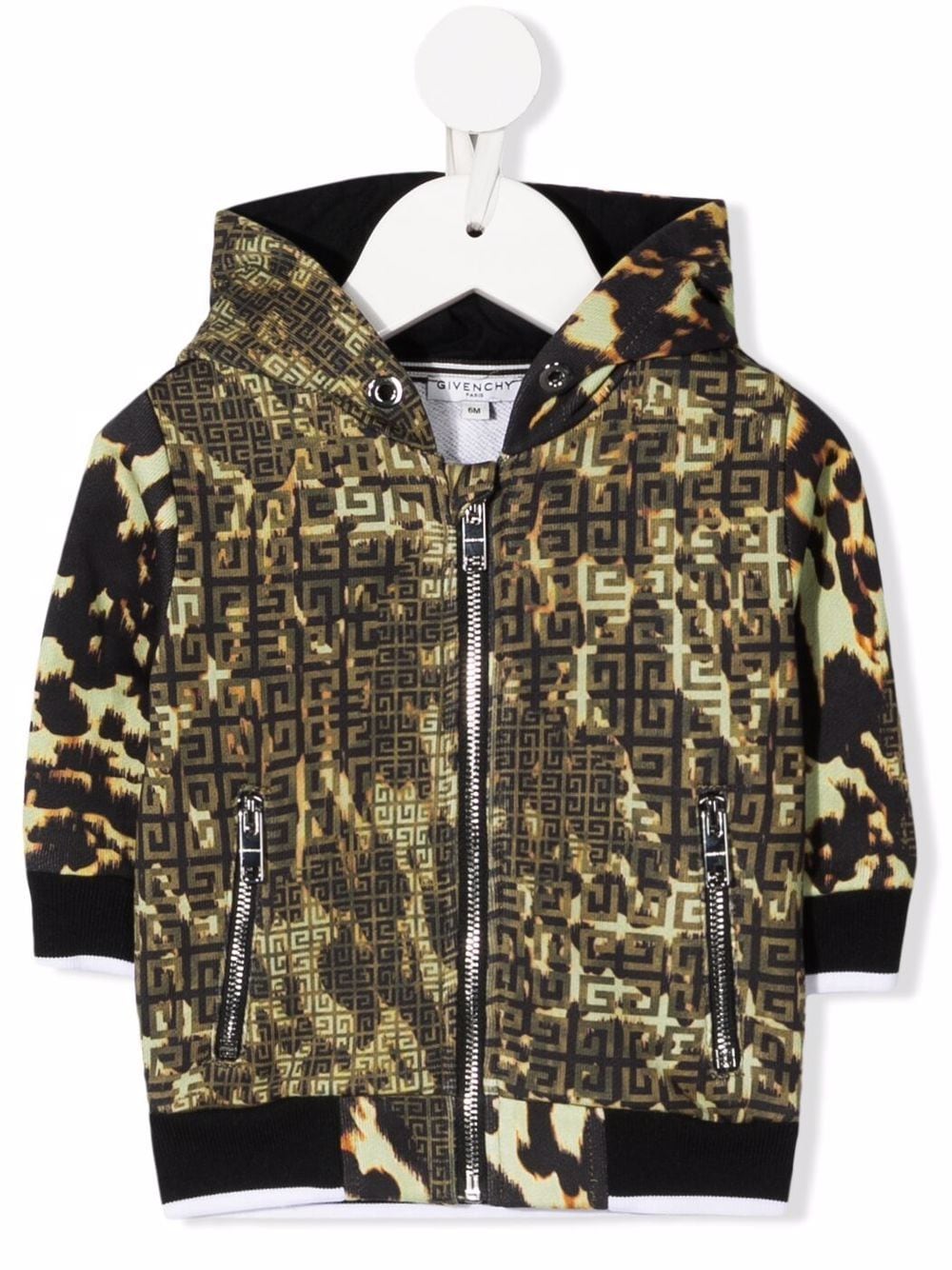 Givenchy Kids 4G motif animal-print jacket - Green von Givenchy Kids