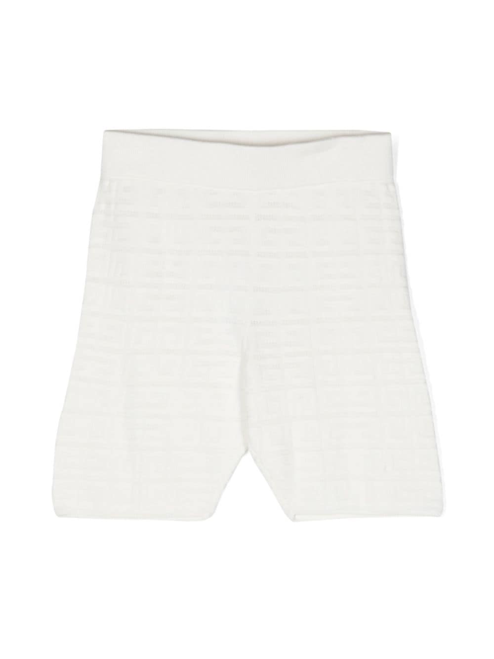 Givenchy Kids 4G-patterned jacquard shorts - White von Givenchy Kids