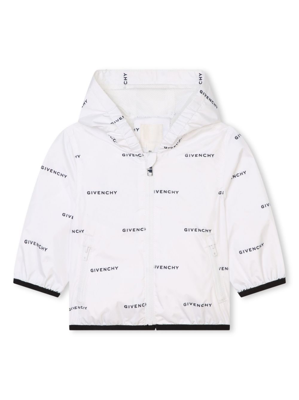 Givenchy Kids 4G-print contrast-trim jacket - White von Givenchy Kids