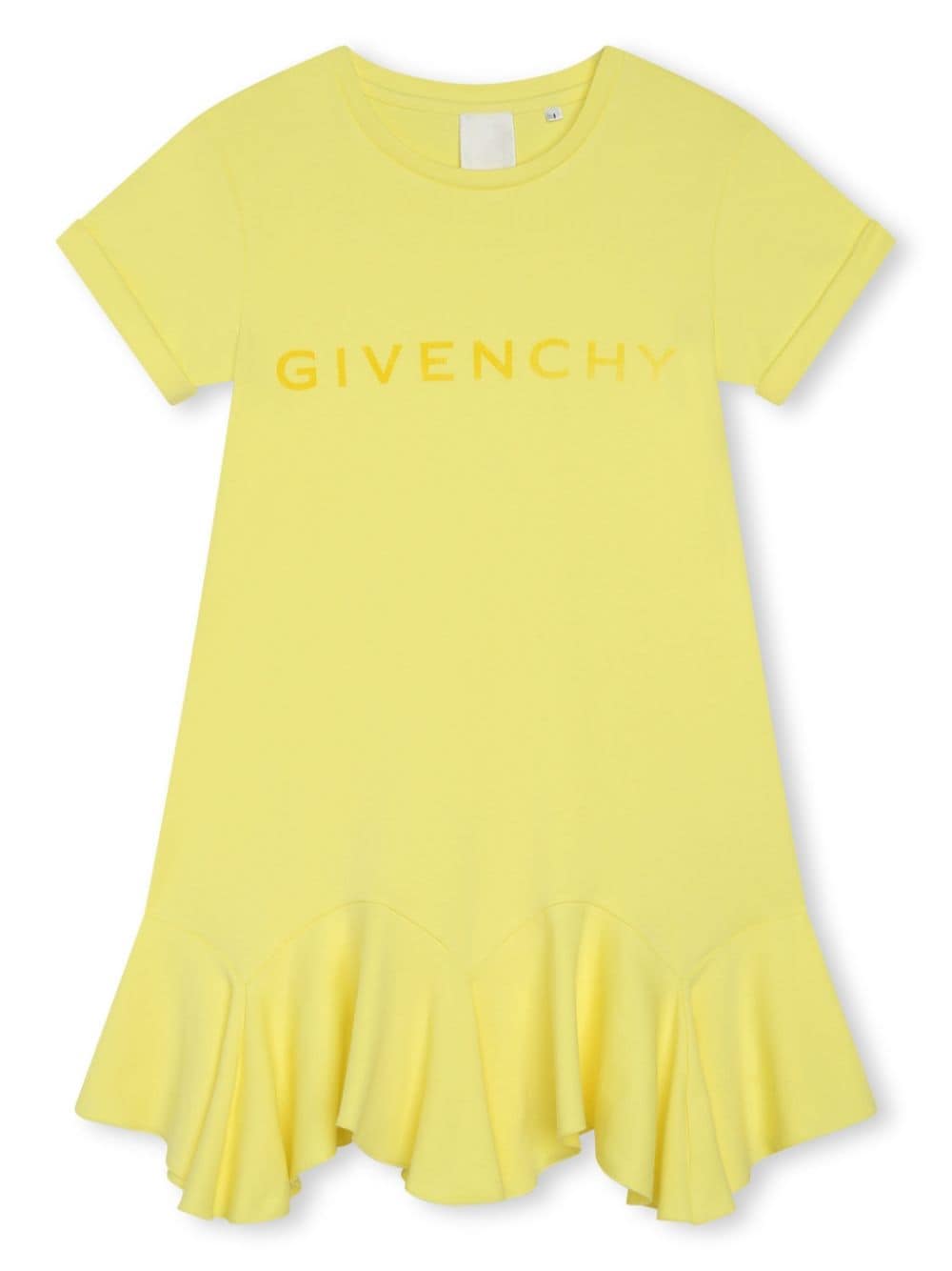 Givenchy Kids 4G-print cotton flared dress - Yellow von Givenchy Kids