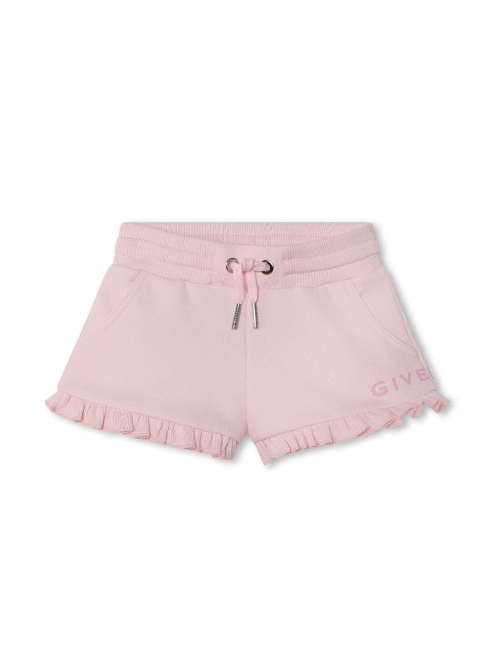 Givenchy Kids 4G-print ruffled-trim shorts - Pink von Givenchy Kids