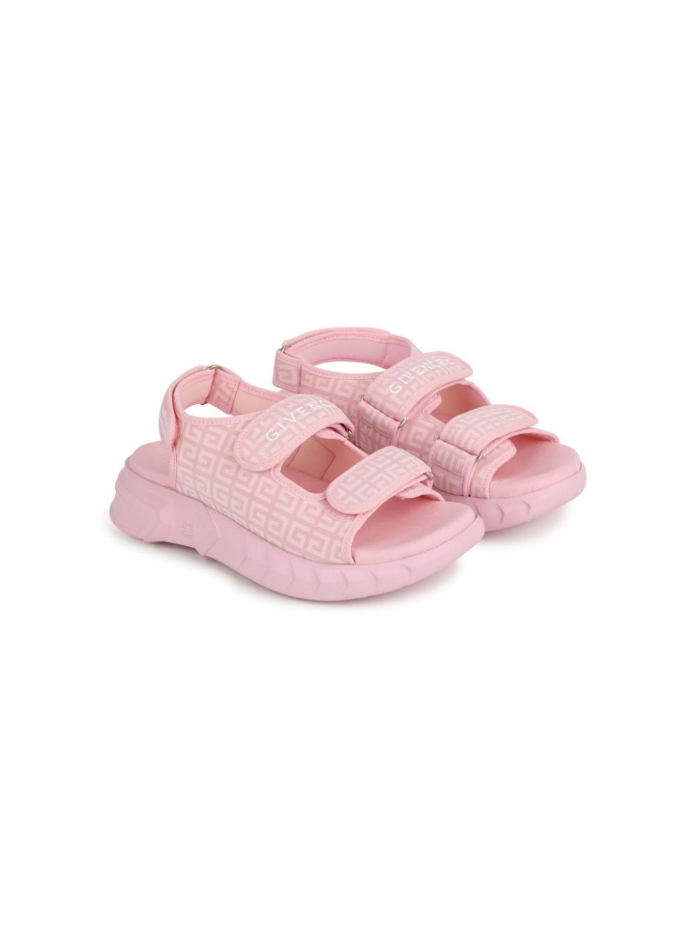 Givenchy Kids 4G-print touch-strap sandals - Pink von Givenchy Kids