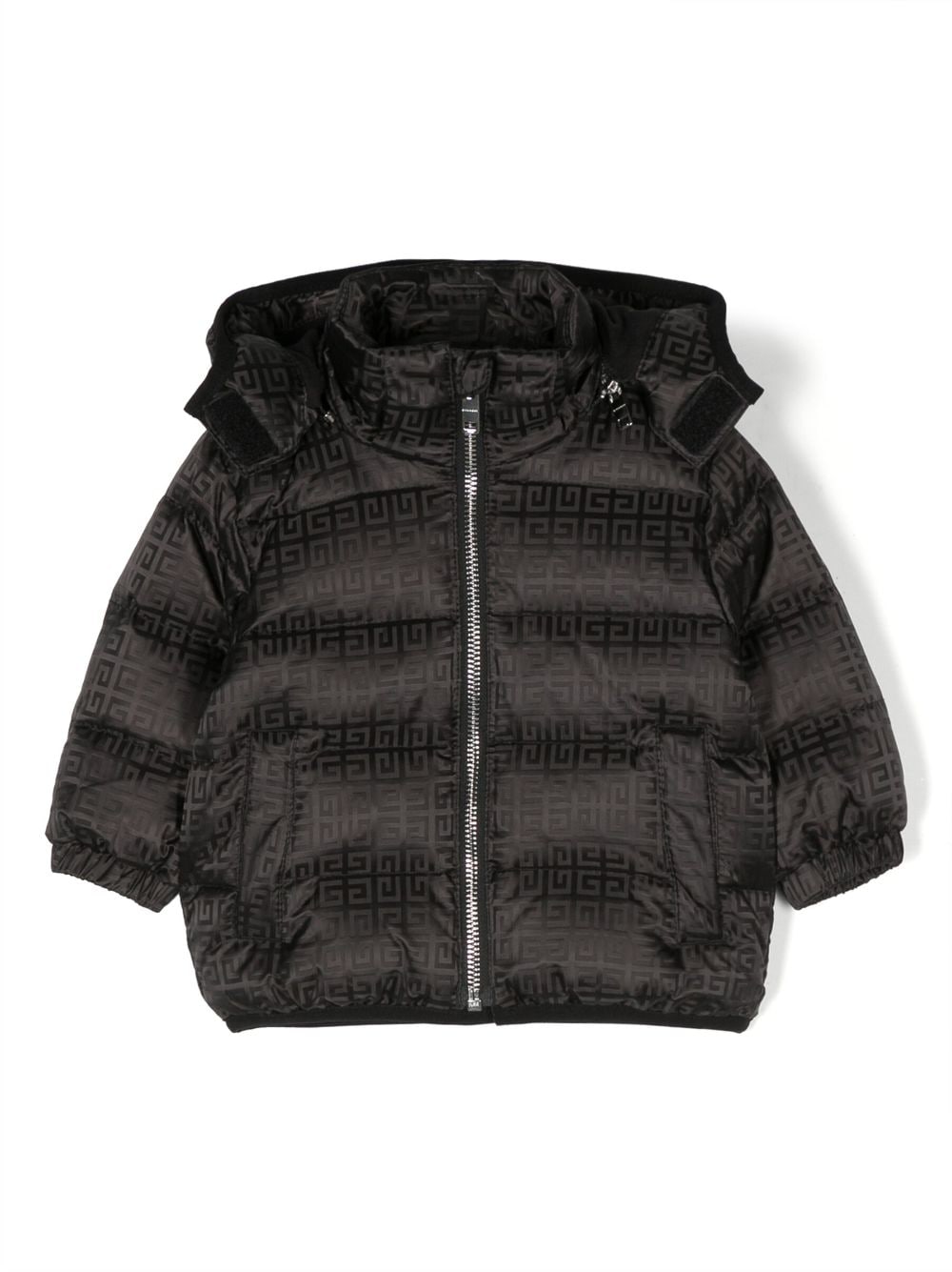 Givenchy Kids GG supreme-print padded coat - Black von Givenchy Kids