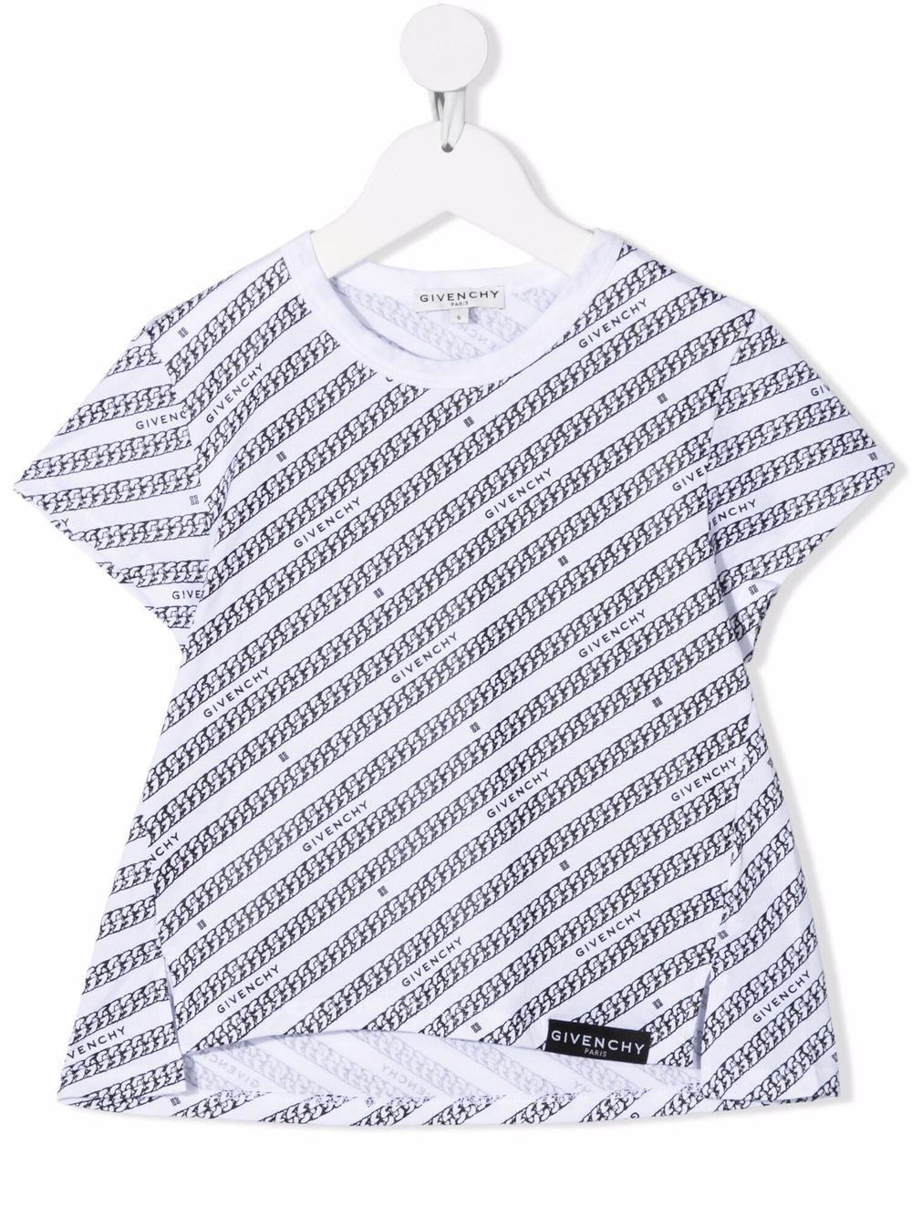 Givenchy Kids chain-print T-shirt - White von Givenchy Kids