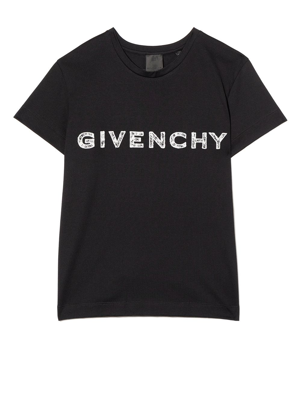 Givenchy Kids embroidered logo cotton T-shirt - Black von Givenchy Kids