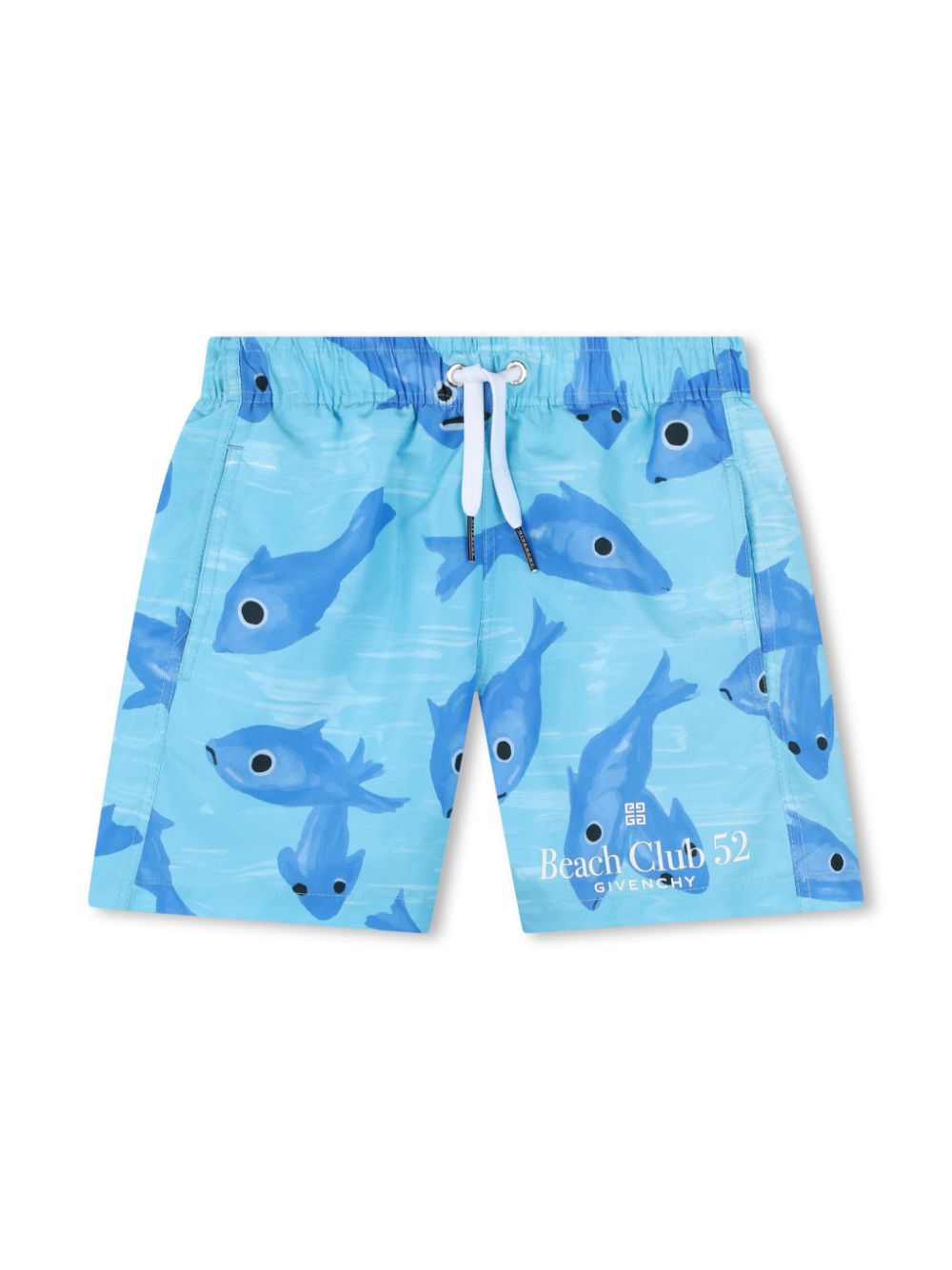 Givenchy Kids graphic-print swim shorts - Blue von Givenchy Kids