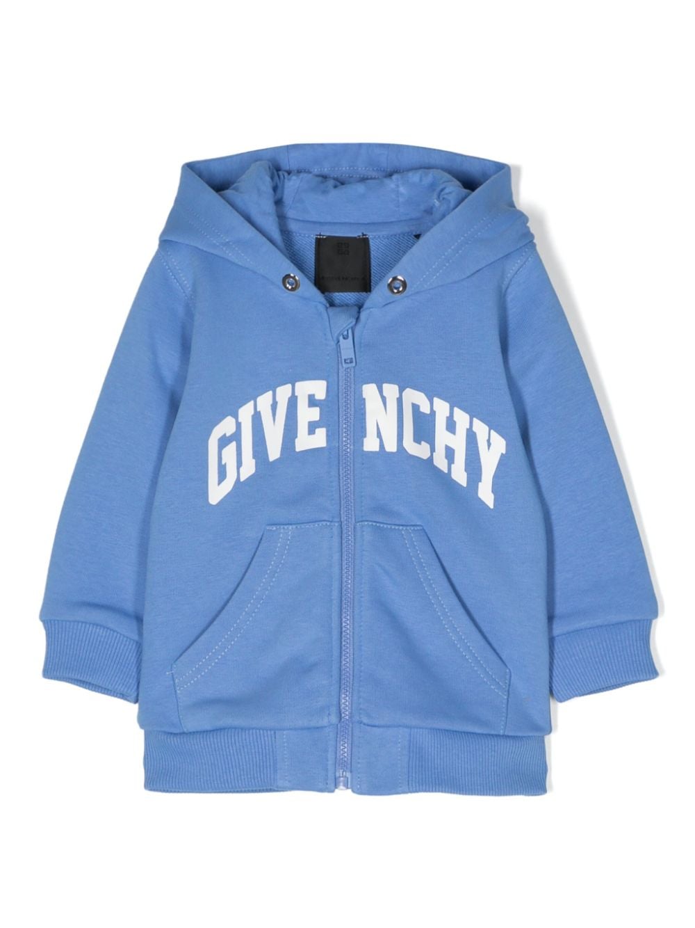 Givenchy Kids jersey zip-up hoodie - Blue von Givenchy Kids