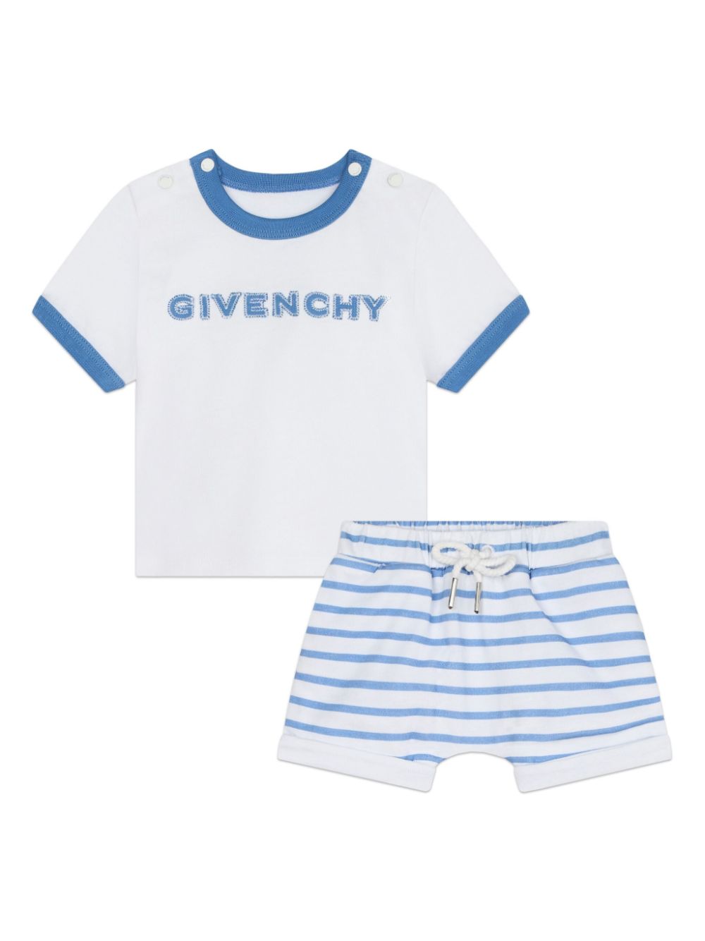 Givenchy Kids logo-appliqué T-shirt and shorts set - White von Givenchy Kids