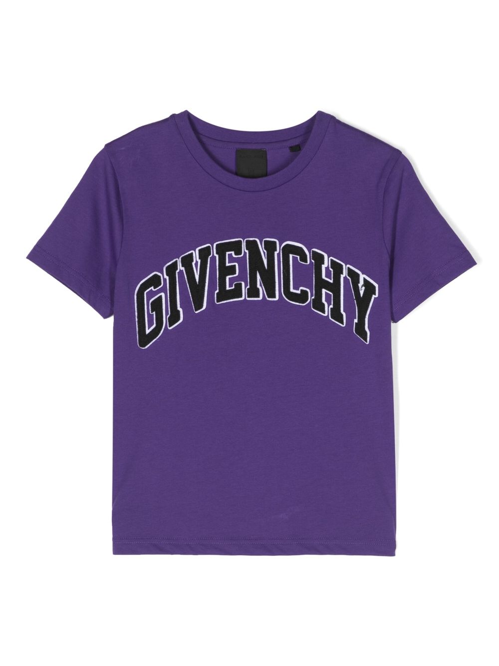 Givenchy Kids logo-appliqué organic-cotton T-shirt - Purple von Givenchy Kids