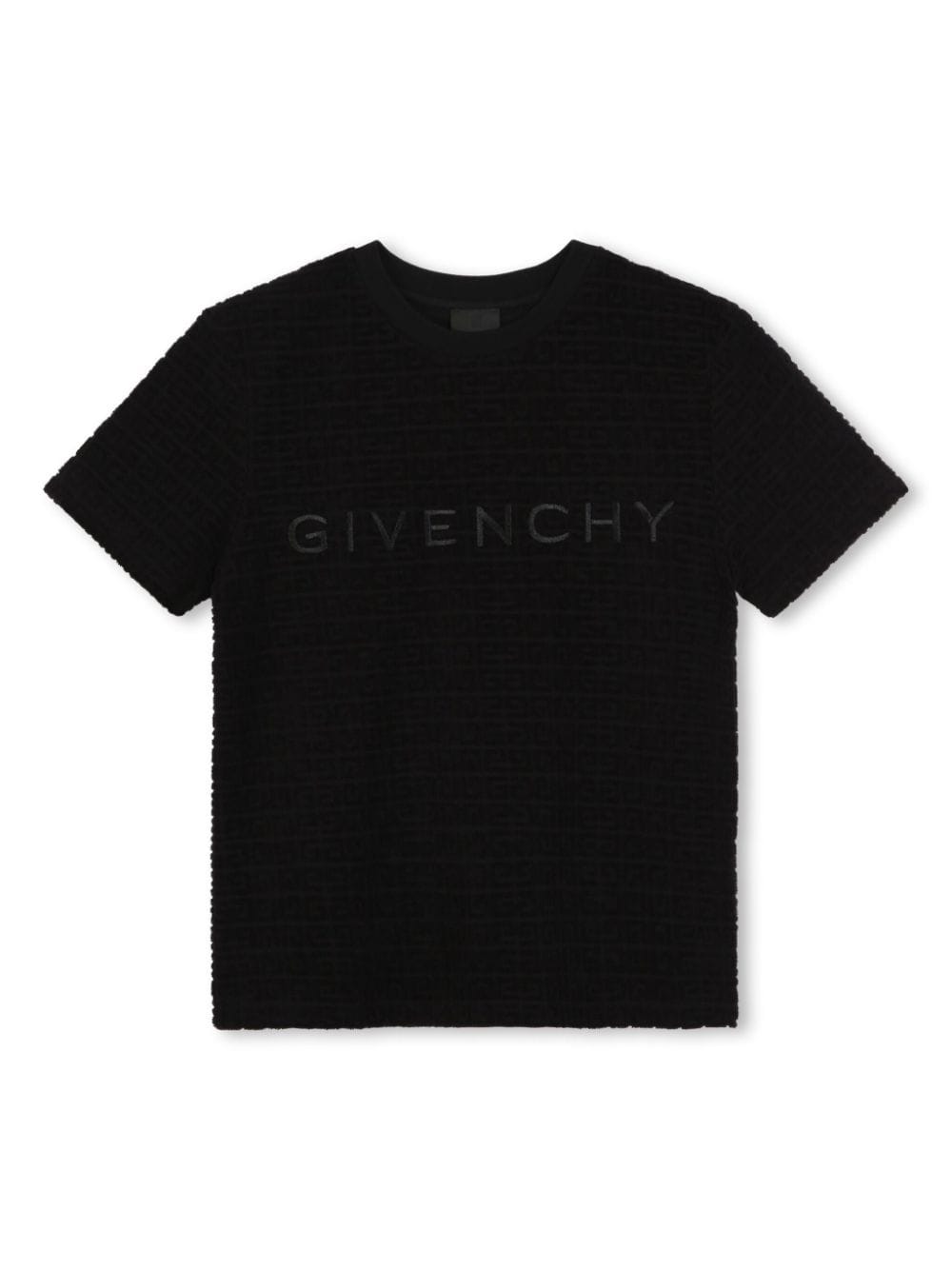 Givenchy Kids logo-embroidered cotton T-shirt - Black von Givenchy Kids