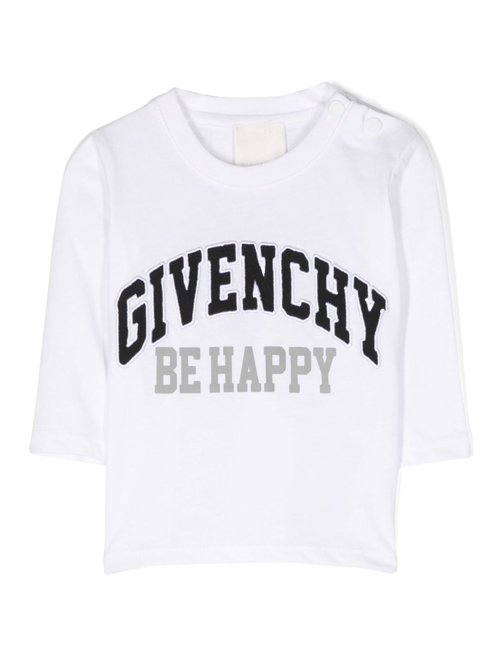 Givenchy Kids logo-embroidered cotton T-shirt - White von Givenchy Kids