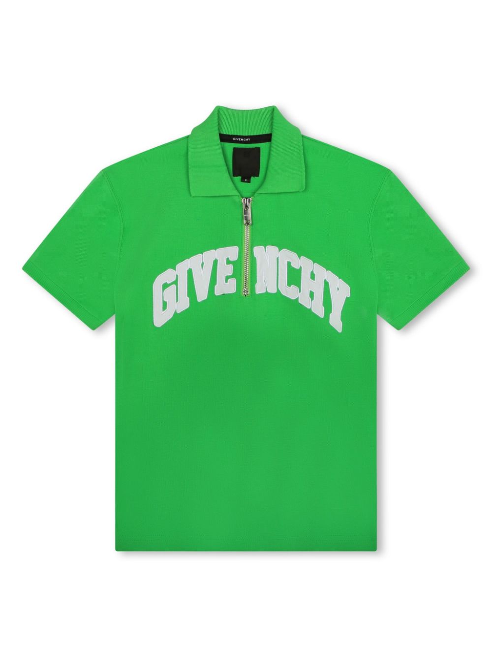Givenchy Kids logo-embroidered cotton polo shirt - Green von Givenchy Kids