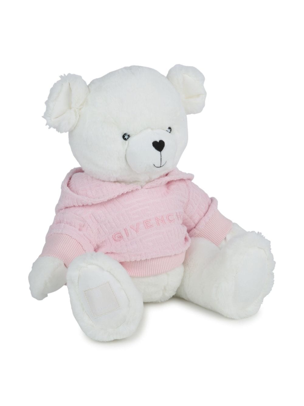 Givenchy Kids logo-embroidered faux-fur teddy bear - White von Givenchy Kids