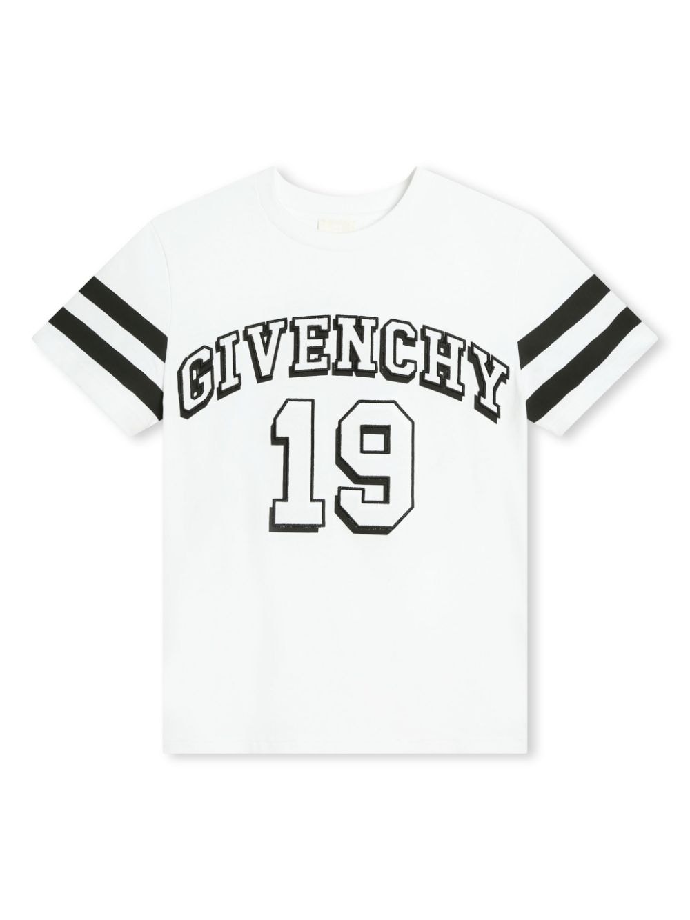 Givenchy Kids logo-embroidered organic cotton T-shirt - White von Givenchy Kids