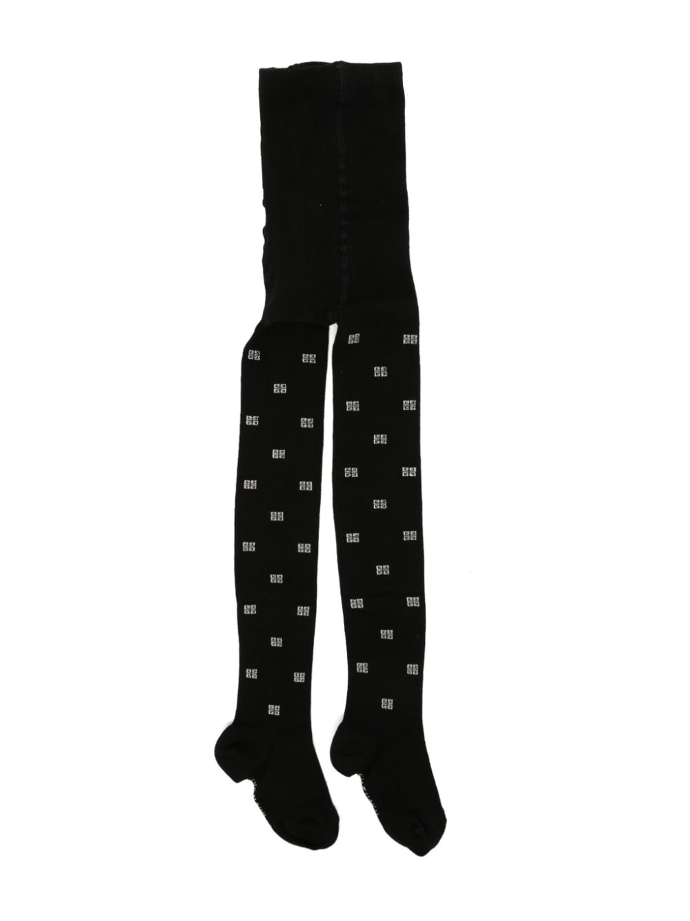 Givenchy Kids logo-intarsia cotton tights - Black von Givenchy Kids