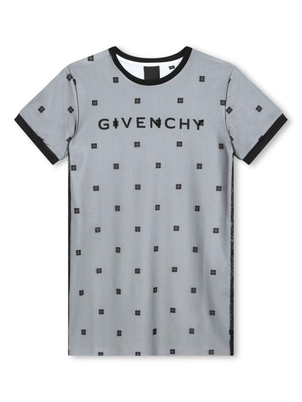 Givenchy Kids logo mesh T-shirt dress - Black von Givenchy Kids