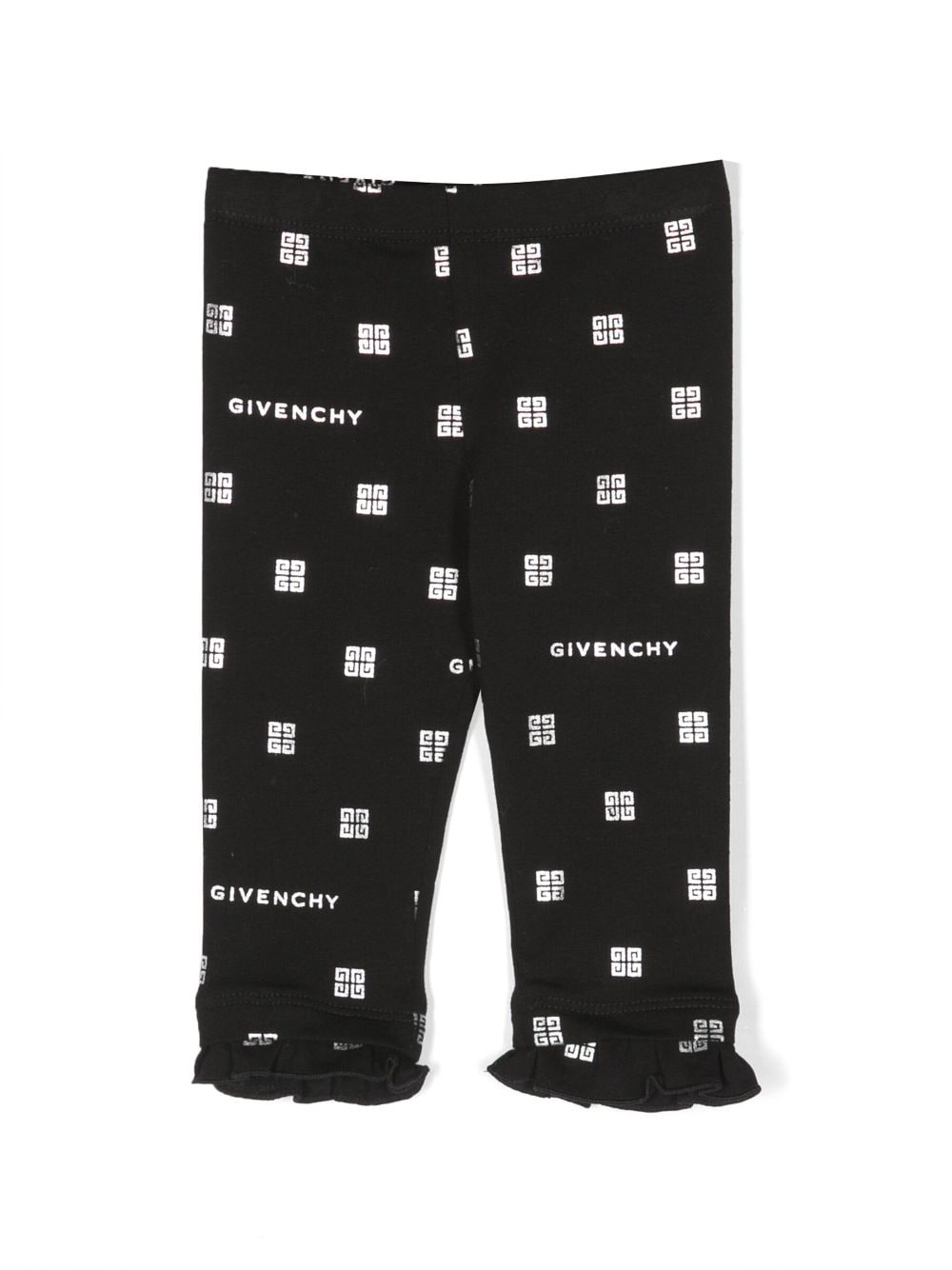 Givenchy Kids logo-pattern print leggings - Black von Givenchy Kids