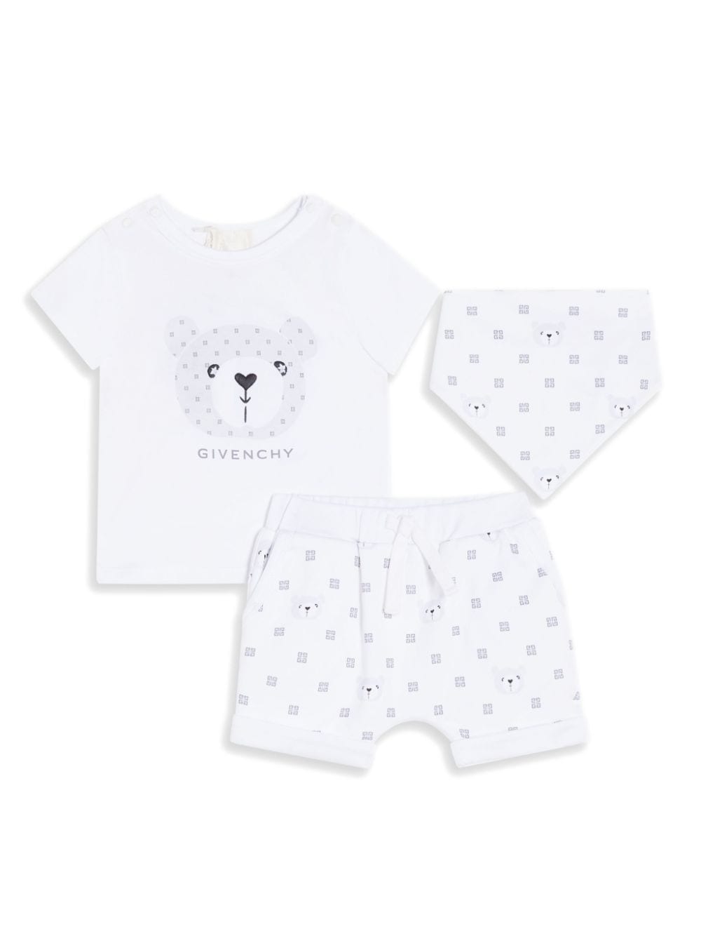 Givenchy Kids logo-print T-shirt and shorts set - White von Givenchy Kids