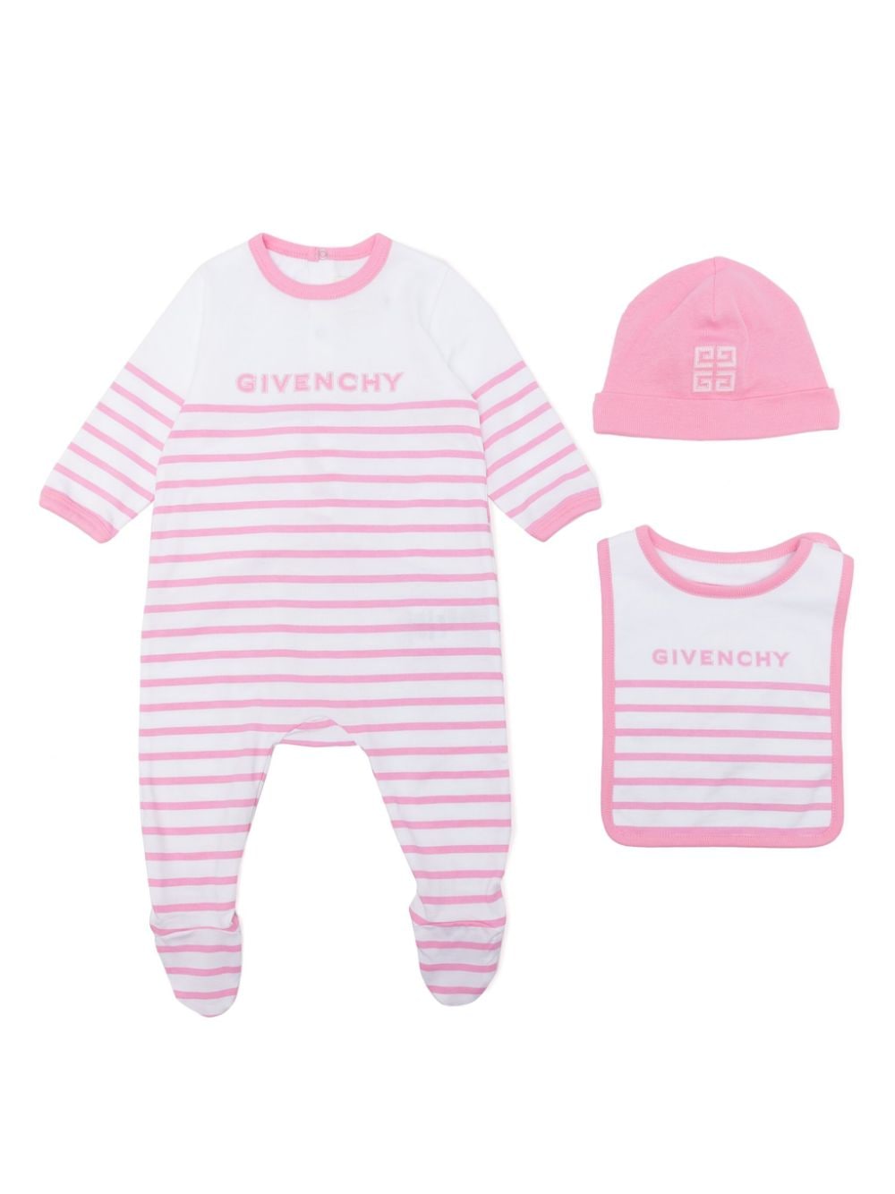 Givenchy Kids logo-print babygrow set - Pink von Givenchy Kids