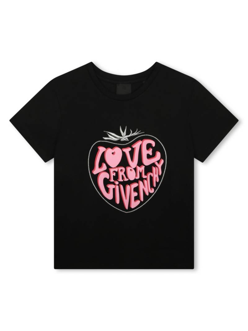 Givenchy Kids logo-print cotton T-shirt - Black von Givenchy Kids