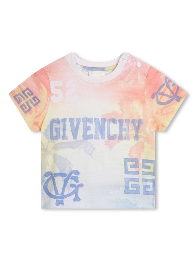 Givenchy Kids logo-print cotton T-shirt - Blue von Givenchy Kids