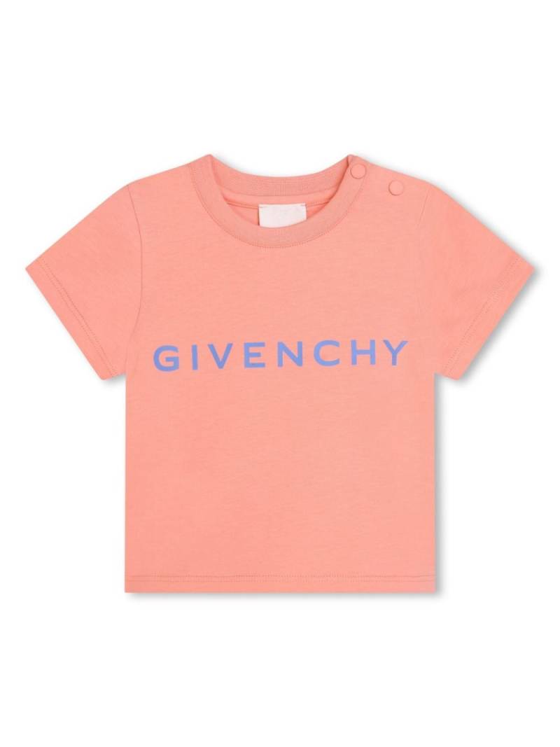 Givenchy Kids logo-print cotton T-shirt - Pink von Givenchy Kids