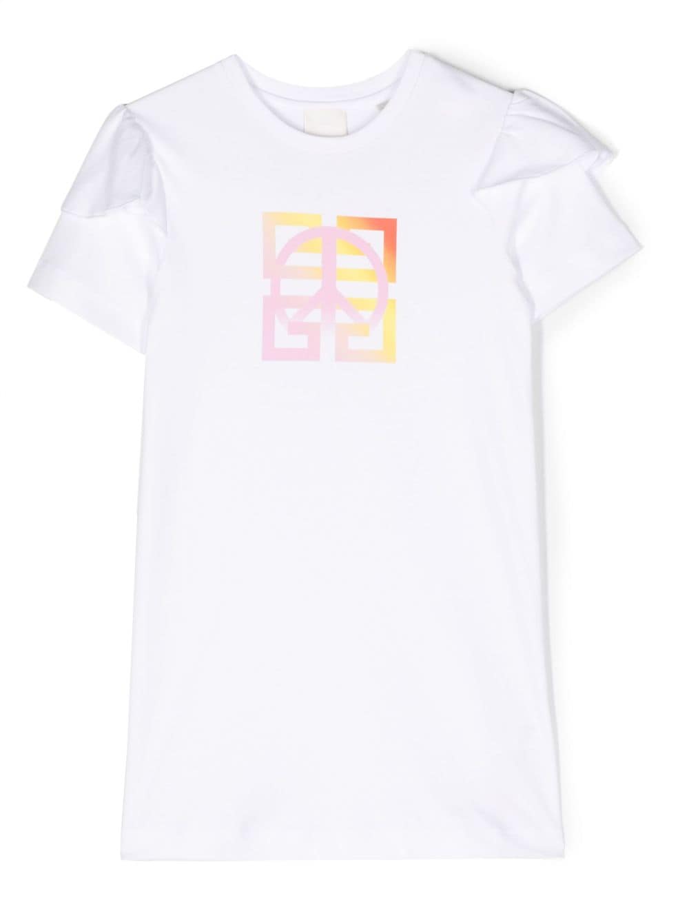 Givenchy Kids logo-print cotton short-sleeve T-shirt - White von Givenchy Kids
