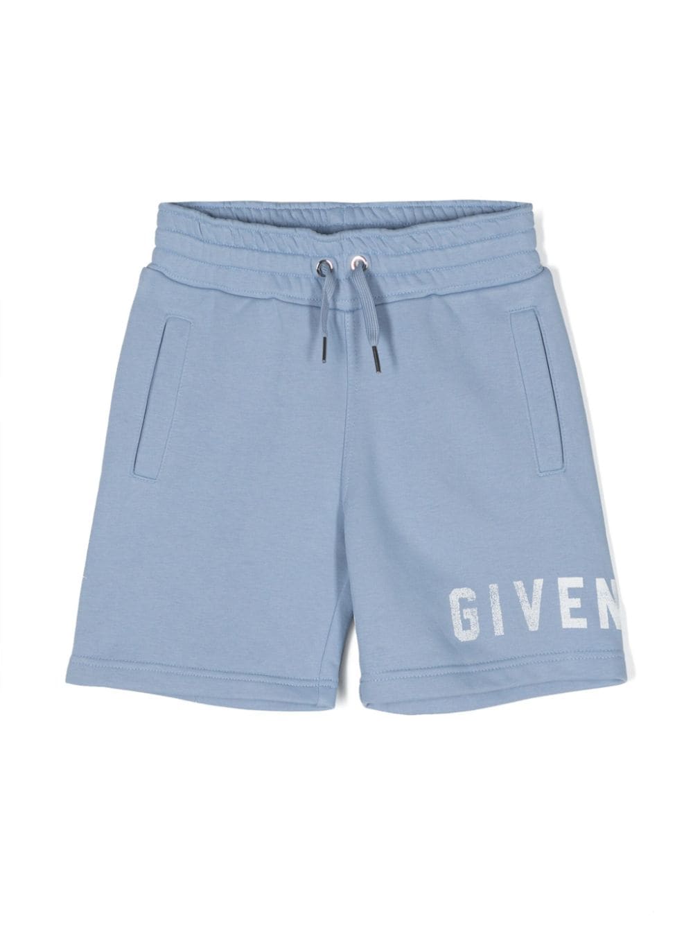 Givenchy Kids logo-print cotton shorts - Blue von Givenchy Kids