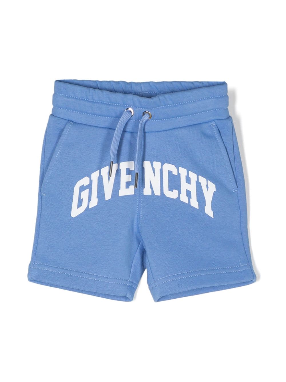 Givenchy Kids logo-print drawstring shorts - Blue von Givenchy Kids