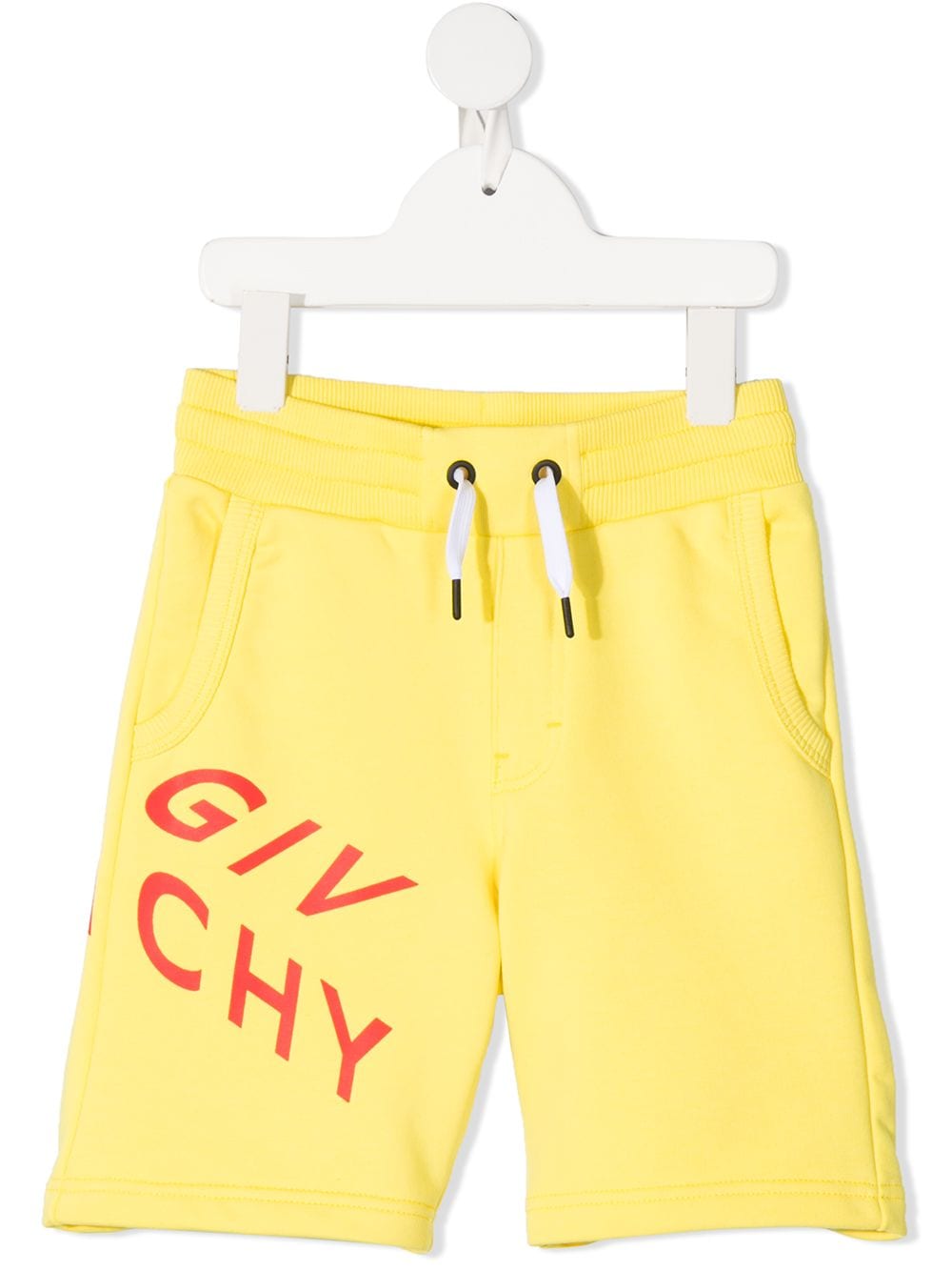 Givenchy Kids logo print drawstring shorts - Yellow von Givenchy Kids