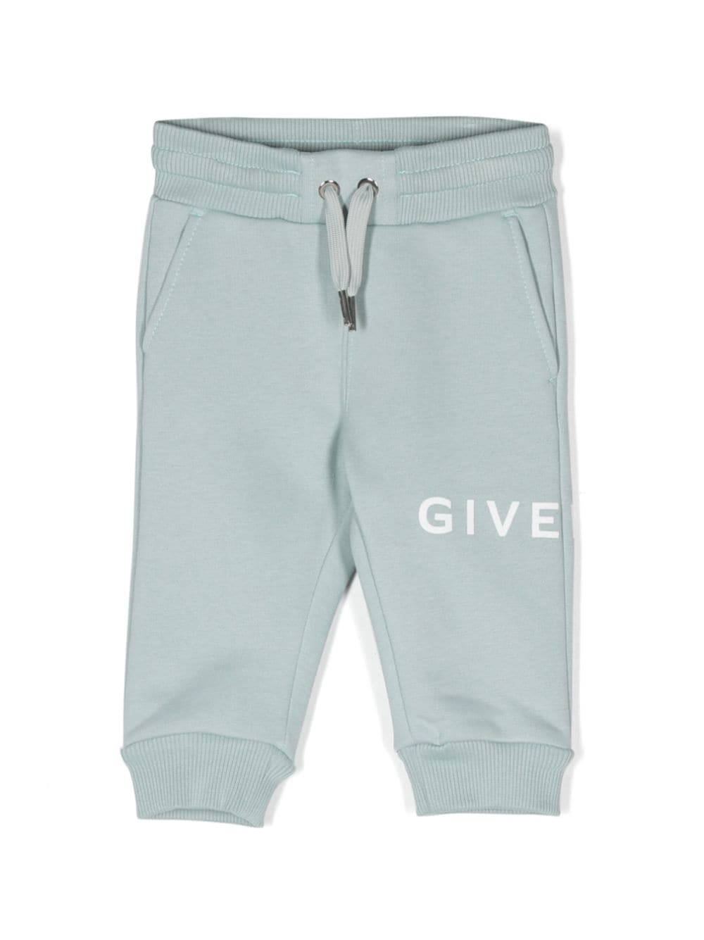 Givenchy Kids logo-print drawstring trousers - Blue von Givenchy Kids