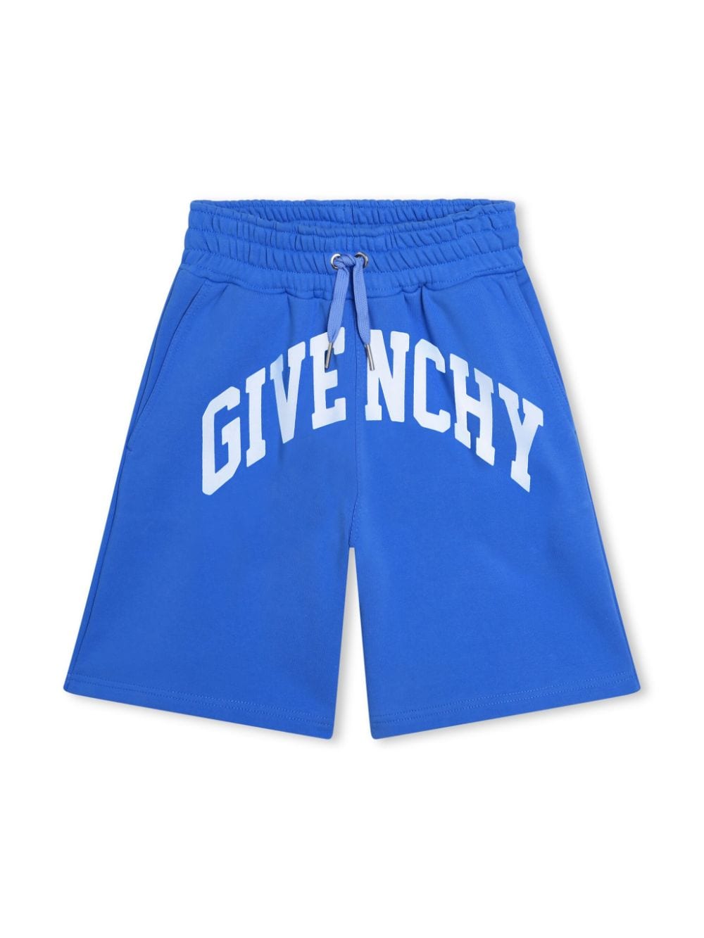 Givenchy Kids logo-print fleece shorts - Blue von Givenchy Kids