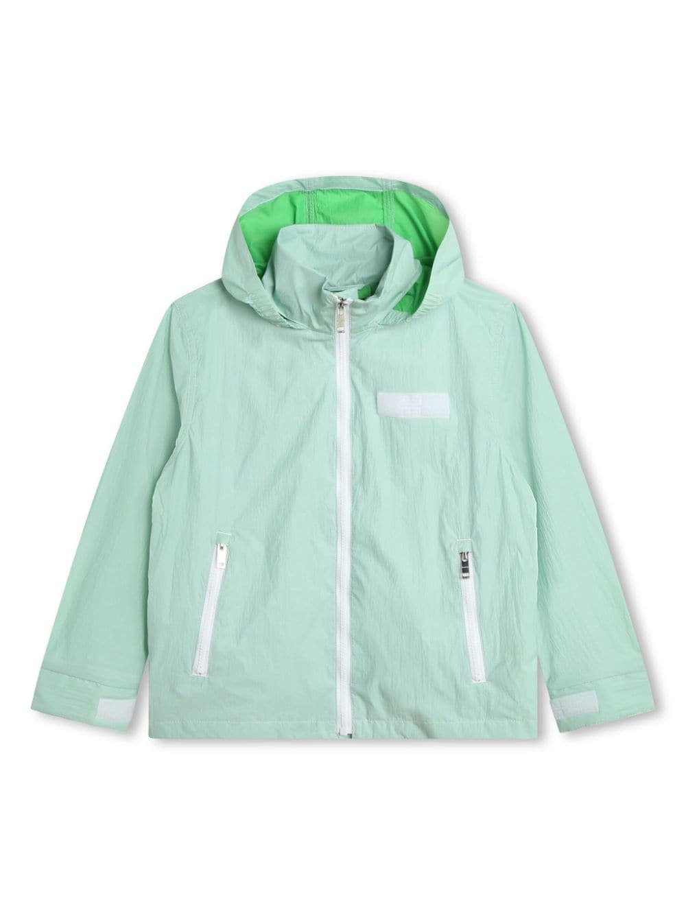 Givenchy Kids logo-print hooded jacket - Green von Givenchy Kids