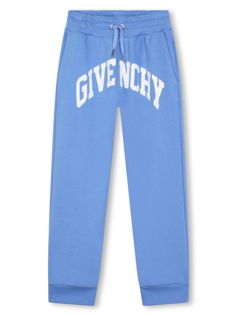 Givenchy Kids logo-print jogging pants - Blue von Givenchy Kids