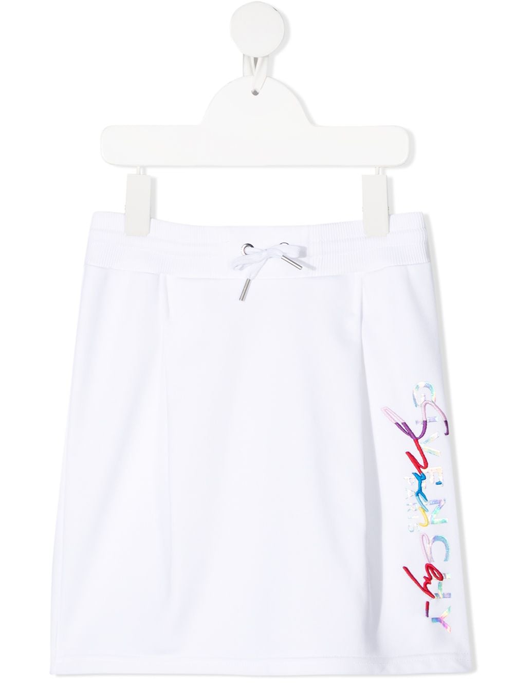 Givenchy Kids logo-print knitted skirt - White von Givenchy Kids