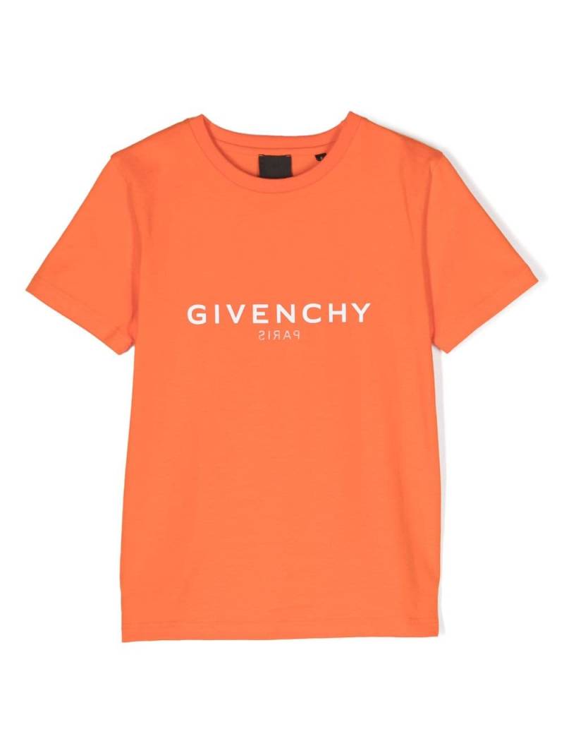 Givenchy Kids logo-print organic-cotton T-shirt - Orange von Givenchy Kids