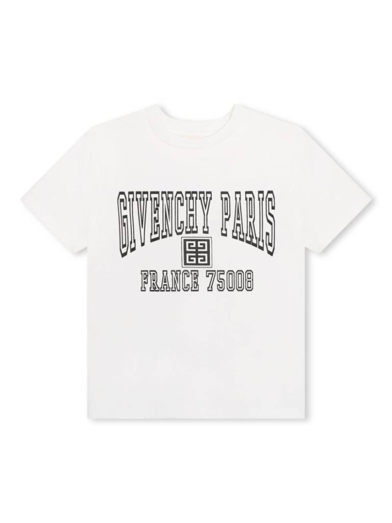 Givenchy Kids logo-print organic-cotton T-shirt - White von Givenchy Kids