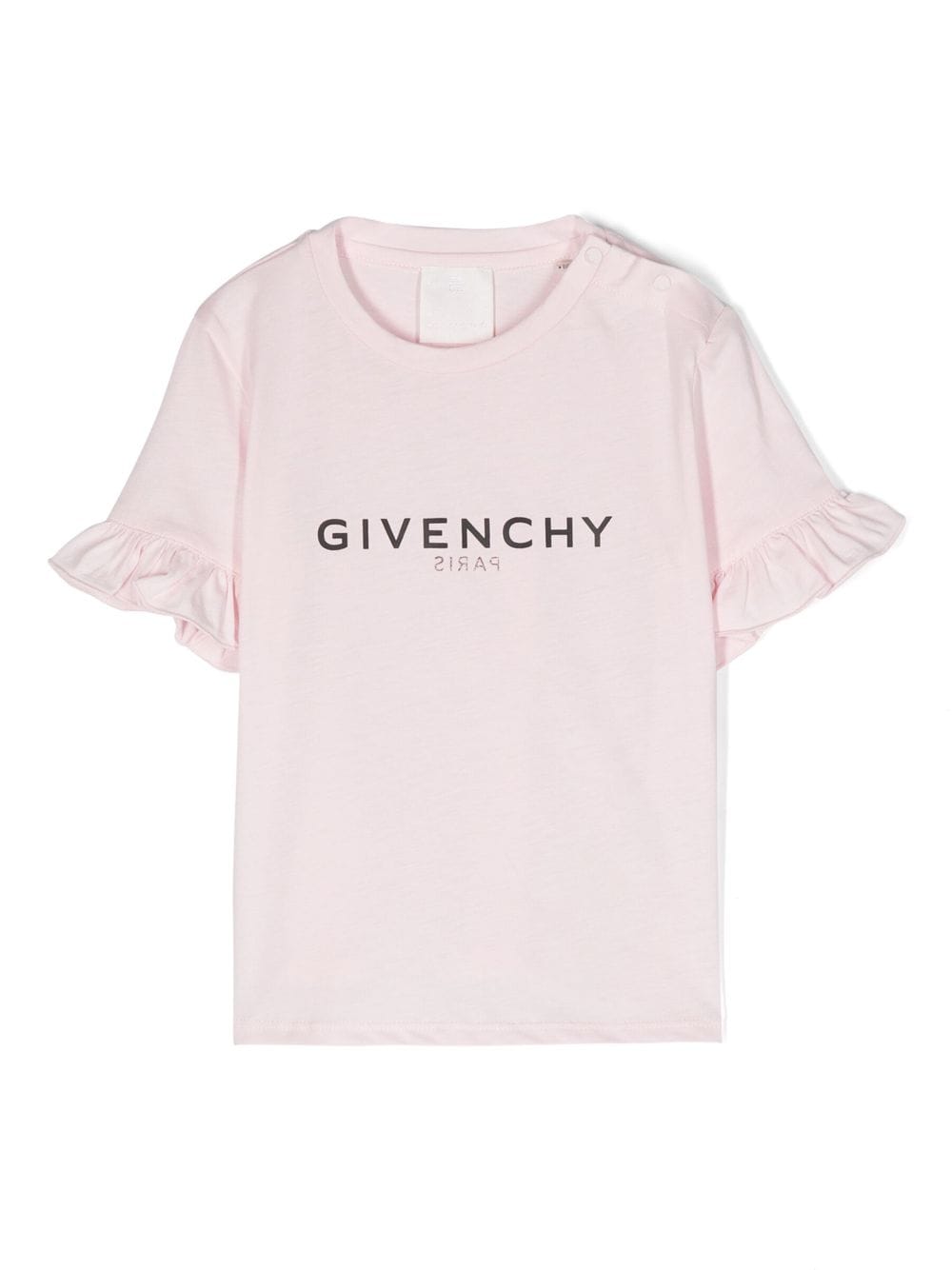 Givenchy Kids logo-print ruffled T-Shirt - Pink von Givenchy Kids