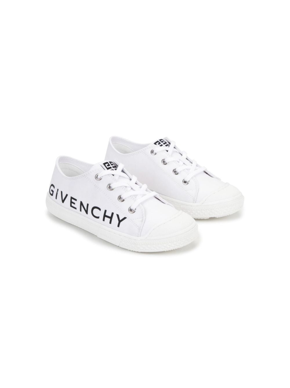 Givenchy Kids logo-print sneakers - White von Givenchy Kids