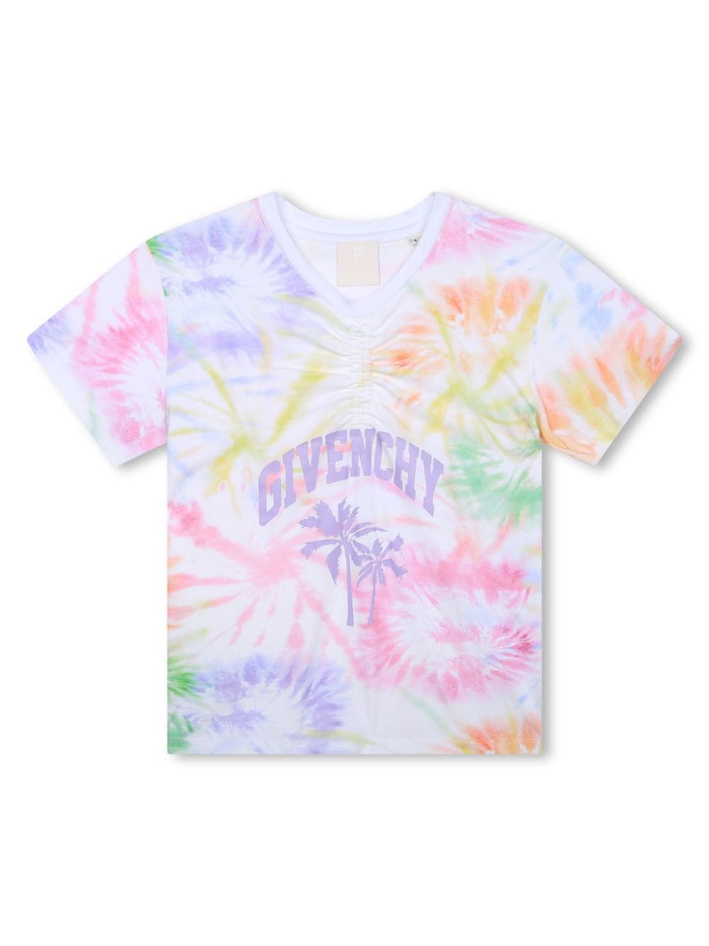 Givenchy Kids logo-print tie-dye T-shirt - White von Givenchy Kids
