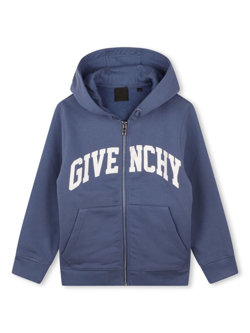 Givenchy Kids logo-print zip-up hoodie - Blue von Givenchy Kids