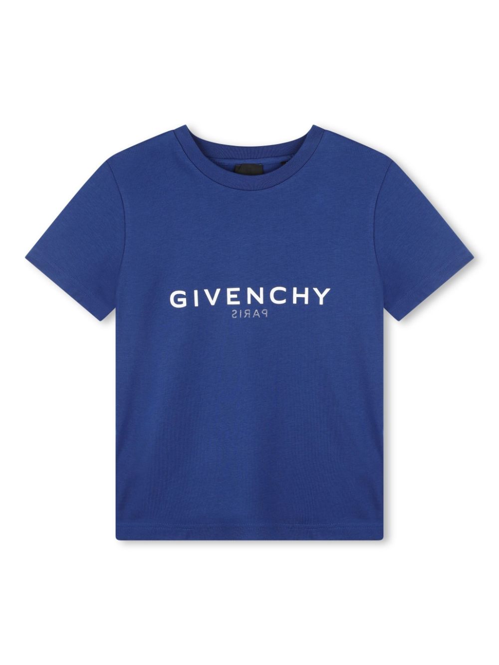 Givenchy Kids reverse logo-print organic cotton T-shirt - Blue von Givenchy Kids