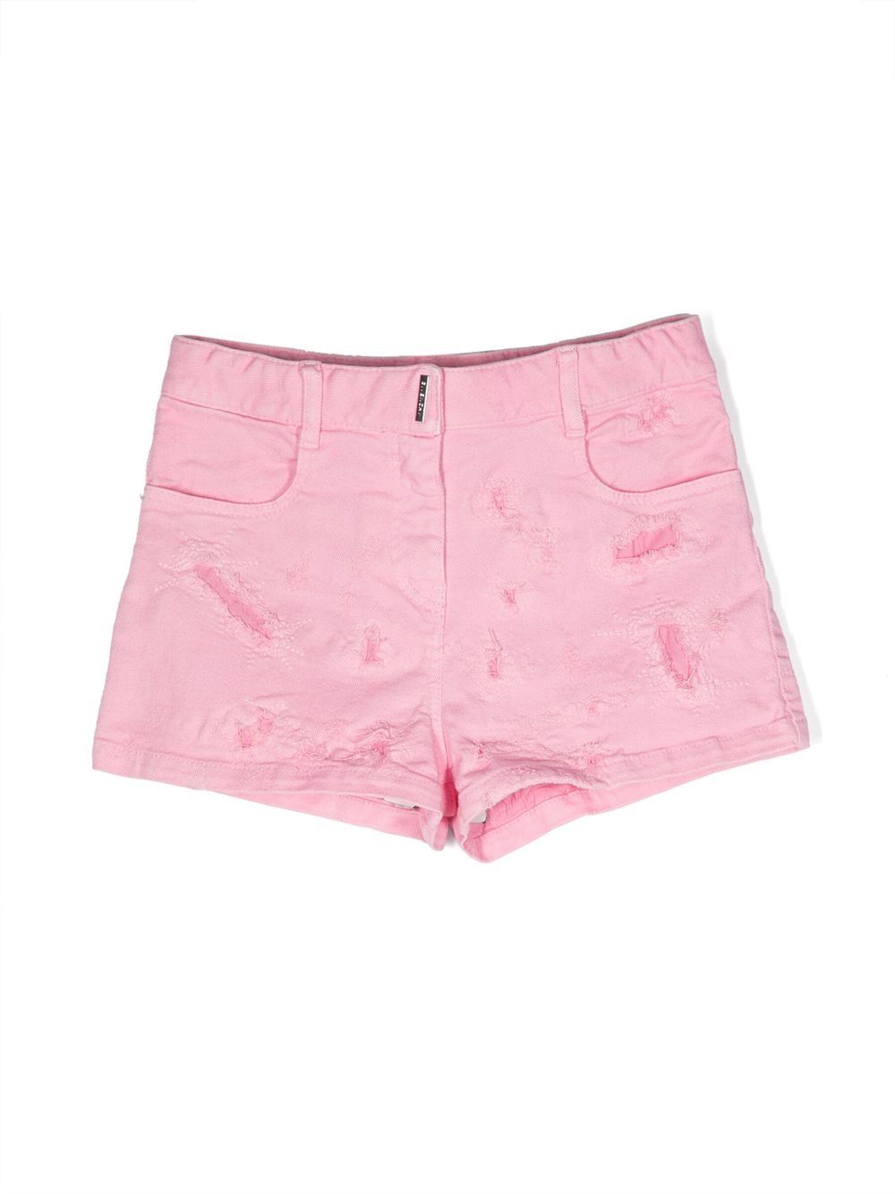 Givenchy Kids ripped denim shorts - Pink von Givenchy Kids