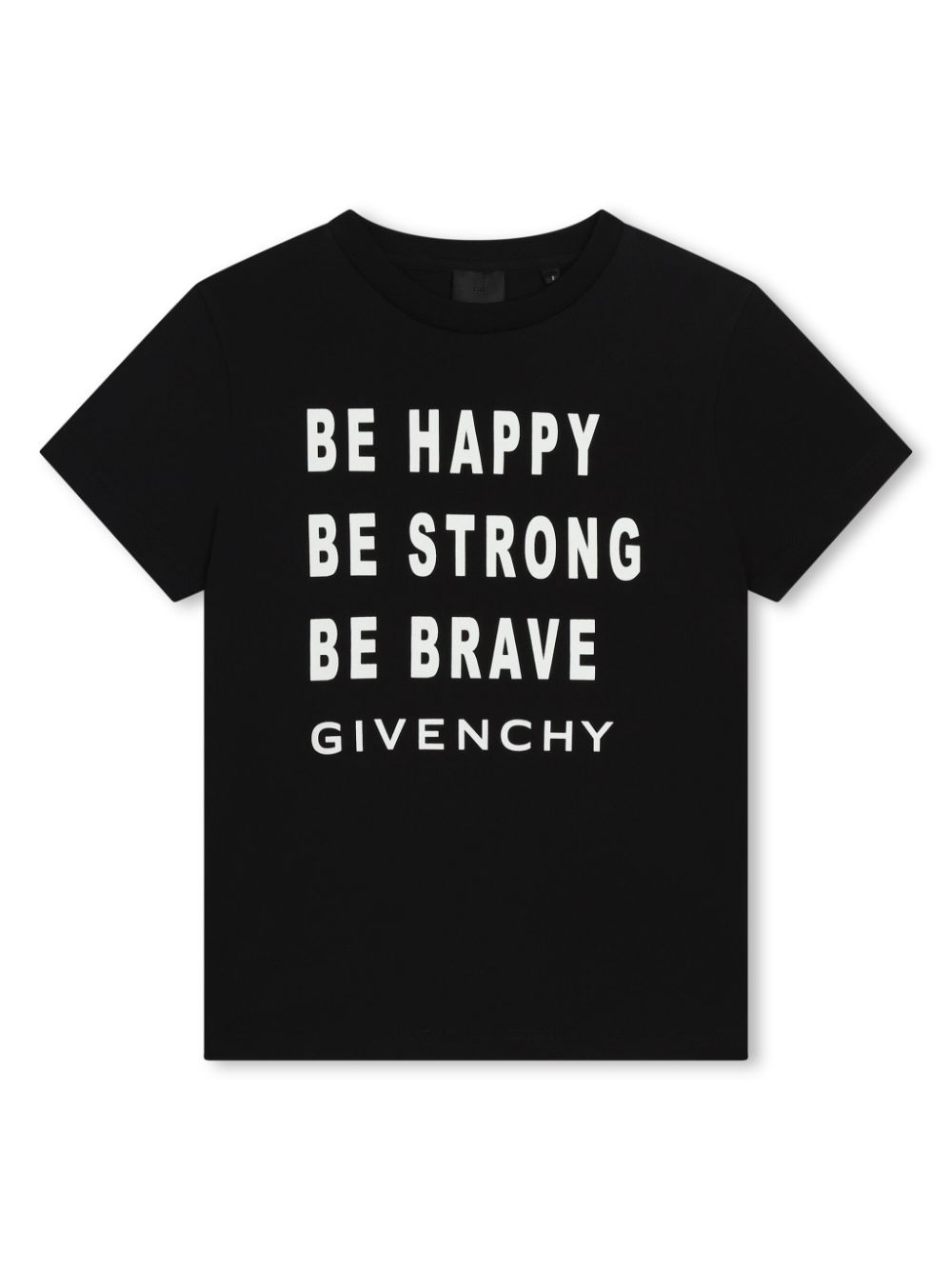 Givenchy Kids slogan-print organic cotton T-shirt - Black von Givenchy Kids